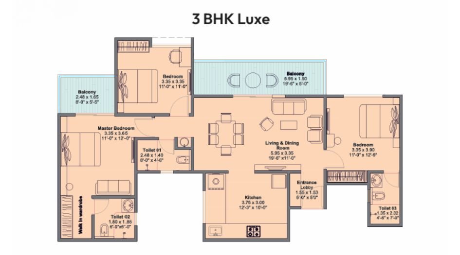 MY-Home-Upper-Kharadi-Gallery-3BHK-1097sqft-Unit-Plan